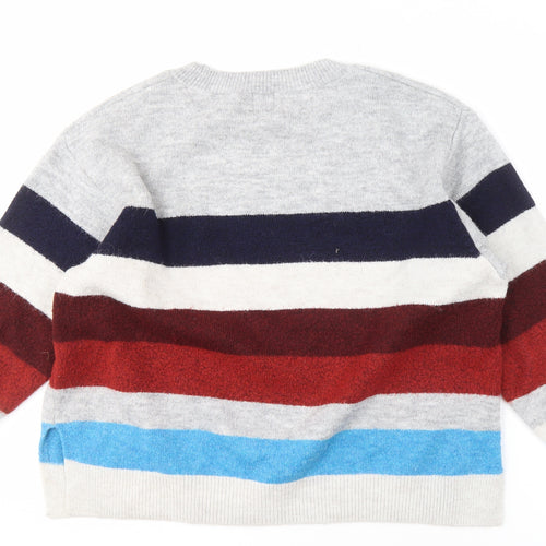 River Island Men's Multicoloured M Striped Pullover Jumper