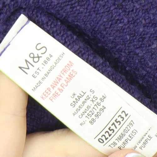 Marks and Spencer Women's Purple Pullover Jumper S