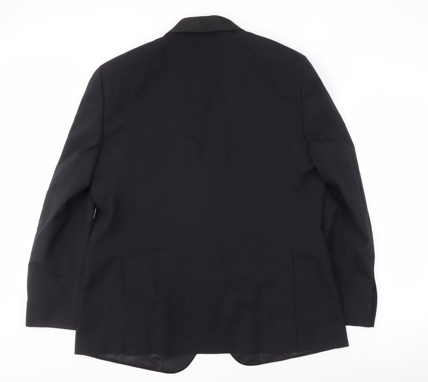 Moss 1851 Men's Black Regular Fit Suit Jacket 48