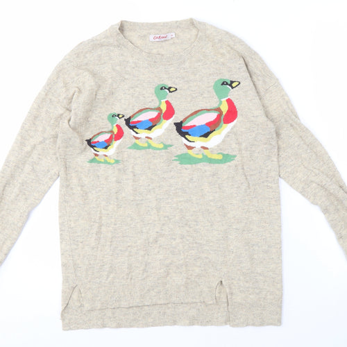 Cath Kidston Women's Beige XS Graphic Print Jumper
