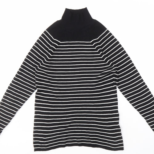Marks and Spencer Women's Black Striped Jersey Top