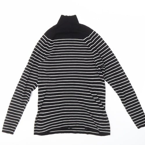 Marks and Spencer Women's Black Striped Jersey Top
