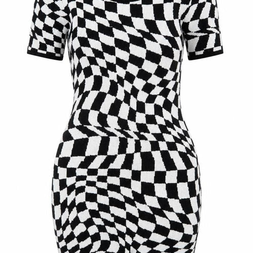 Apricot Women's Black White Bodycon Dress Size S