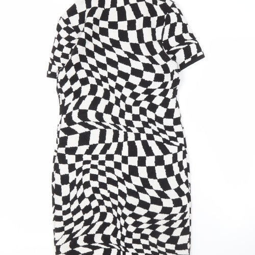 Apricot Women's Black White Bodycon Dress Size S