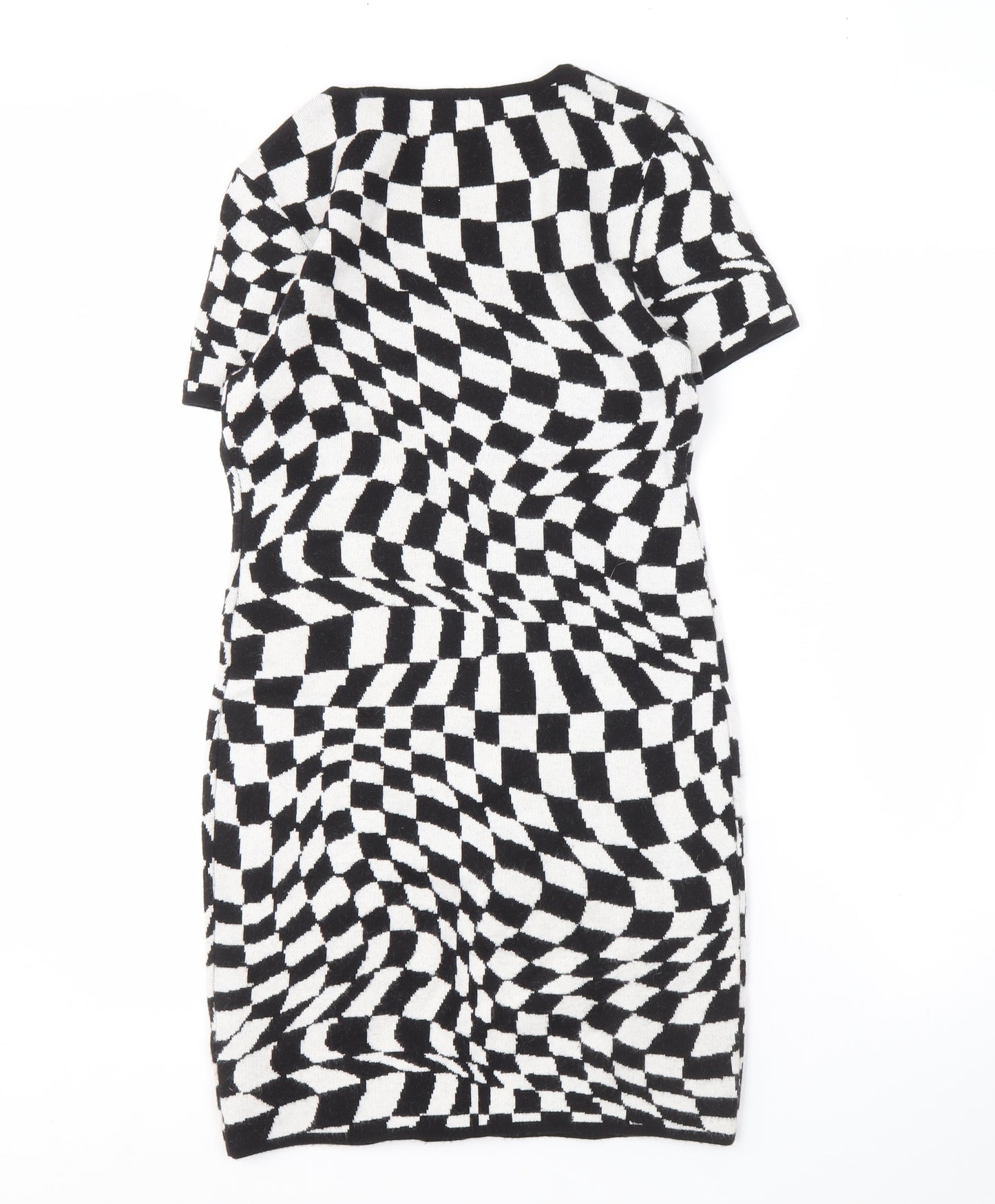 Apricot Women's Black White Bodycon Dress Size S