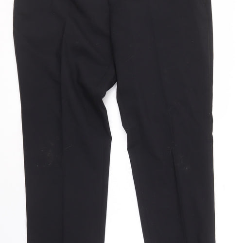 Moss 1851 Men's Black Trousers 40 Waist Wool Blend