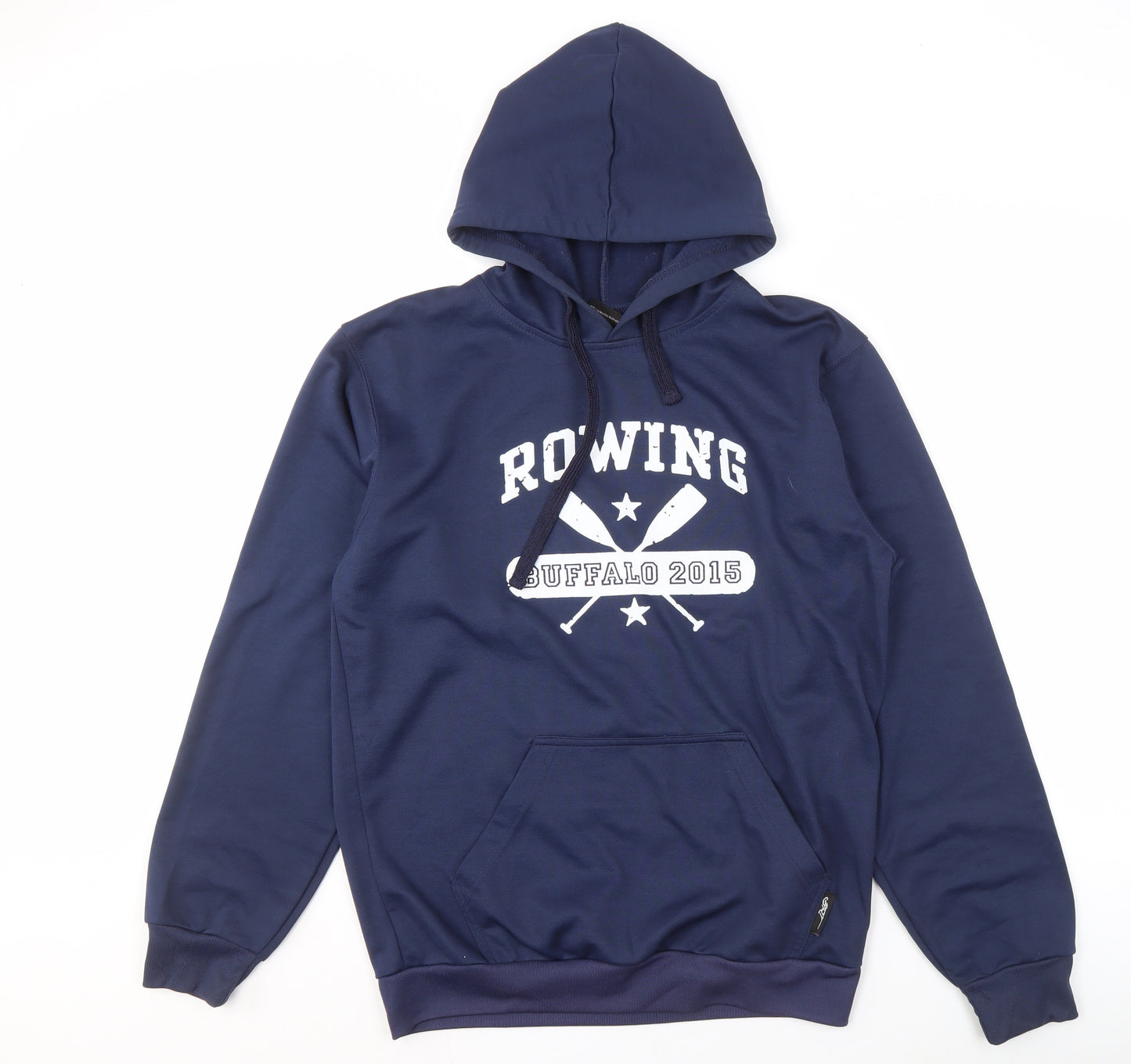 BRT Men's Blue Pullover Hoodie M - Sports Graphic