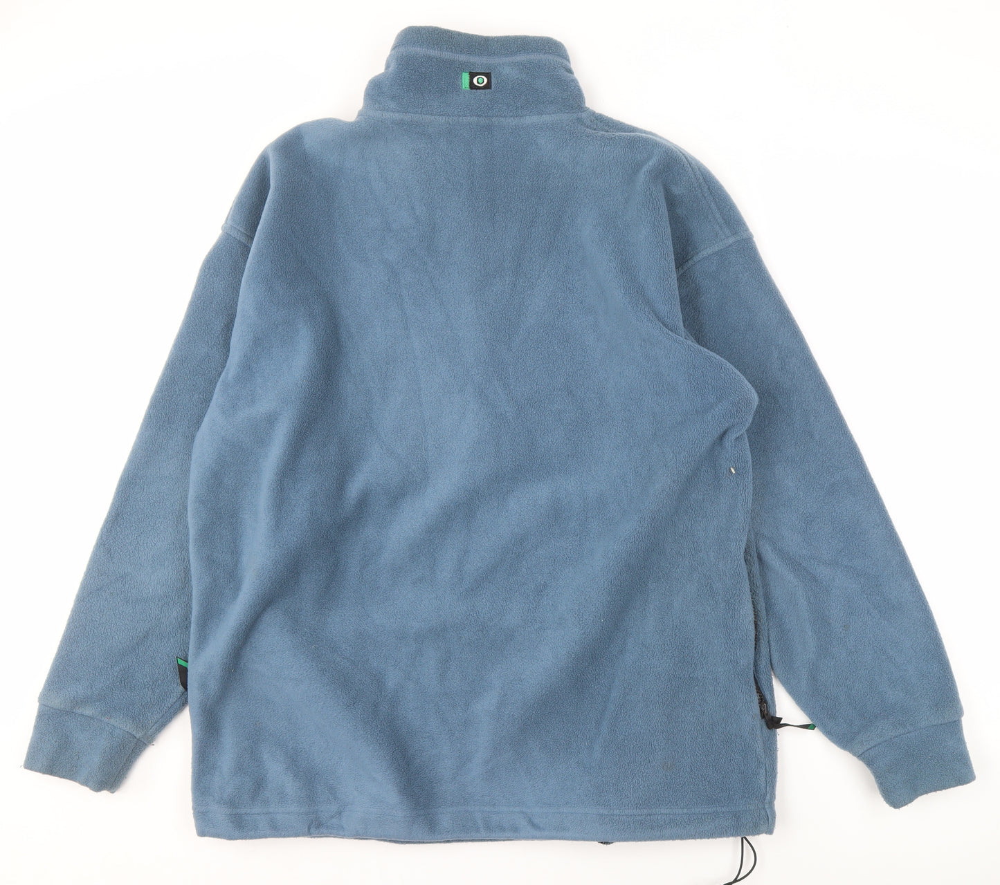 Outdoor Scene Men's Blue Fleece Jacket L 1/4 Zip