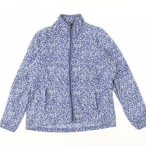 Marks and Spencer Women's Blue Fleece Jacket, Size 16