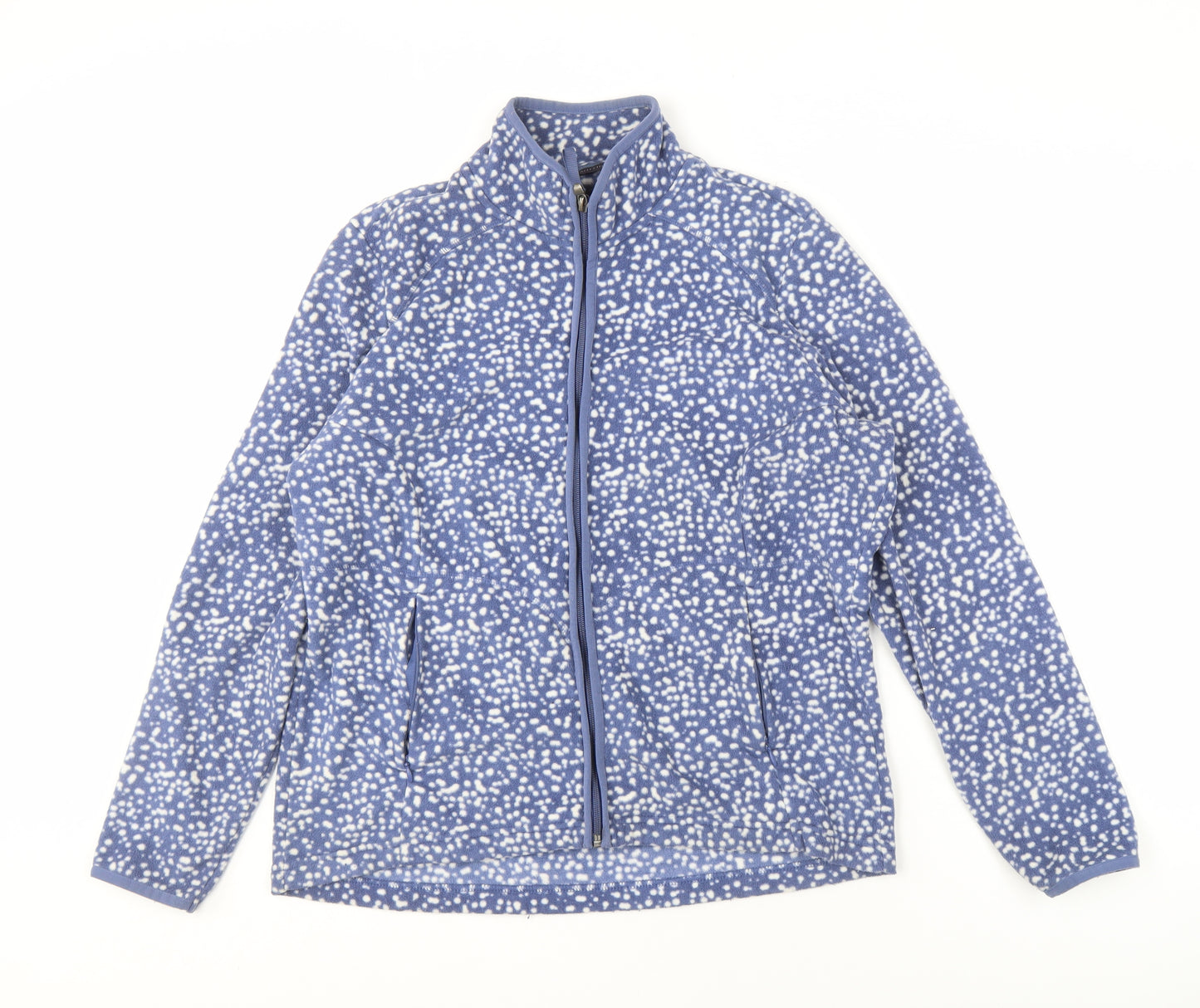 Marks and Spencer Women's Blue Fleece Jacket, Size 16