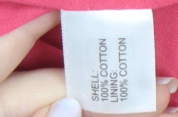 Jigsaw Womens Pink Floral Cotton Skirt Size 14