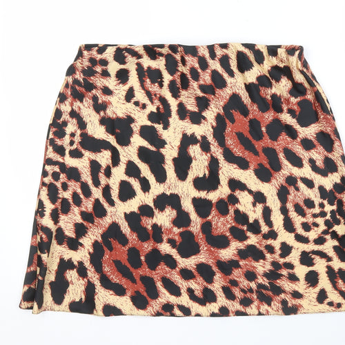 ASOS Women's Multicoloured Animal Print Skirt UK 16