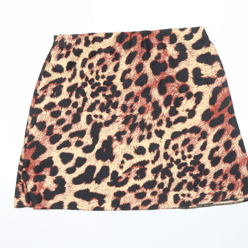 ASOS Women's Multicoloured Animal Print Skirt UK 16
