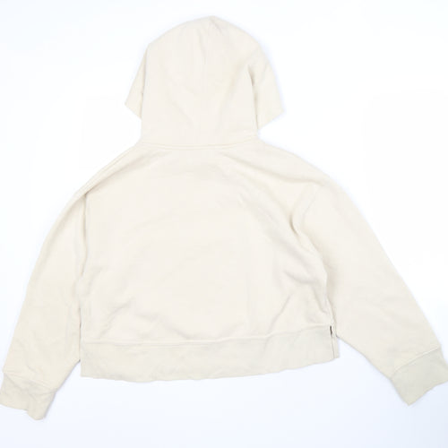 Zara Women’s Beige Pullover Hoodie M Lightweight
