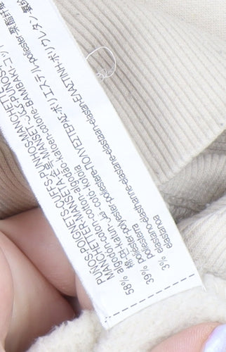 Zara Women’s Beige Pullover Hoodie M Lightweight