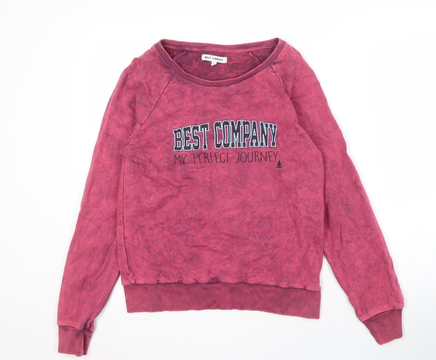 Best Company Women's Red Pullover Sweatshirt S