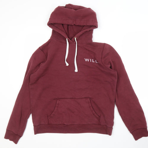 Jack Wills Women's Red Pullover Hoodie Size 12