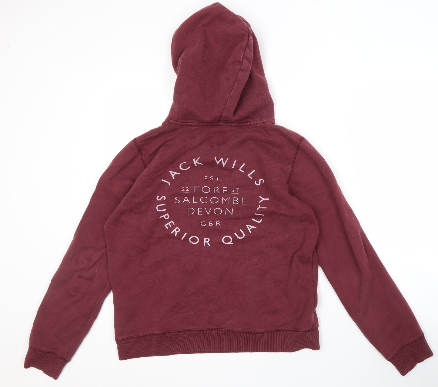Jack Wills Women's Red Pullover Hoodie Size 12