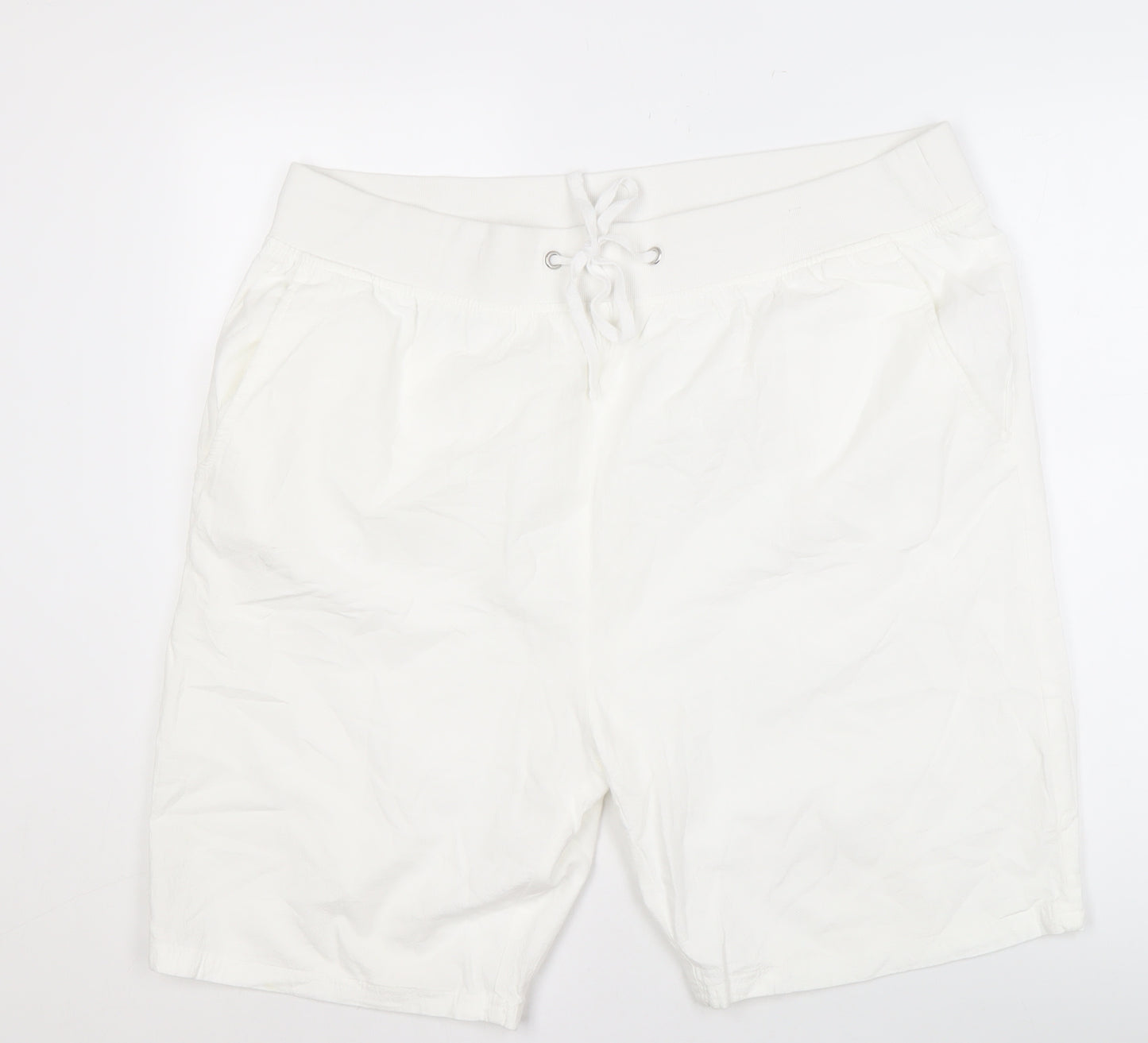 Yours Women’s White Cotton Shorts Size 22-24 Plus