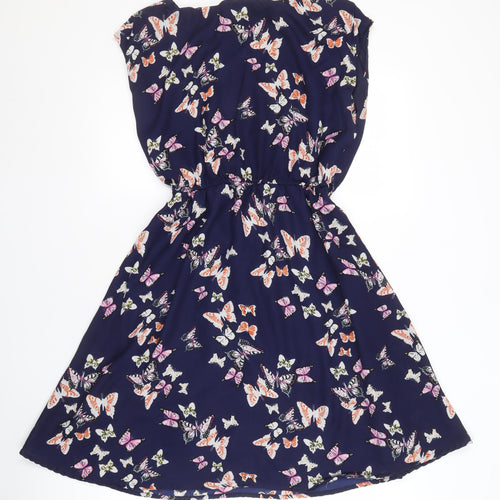 Yumi Women's Multicoloured A-Line Dress Size 14