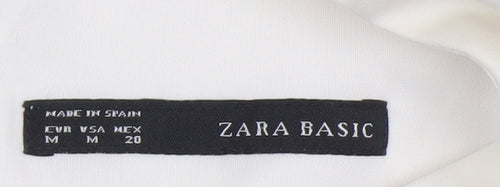 Zara Basic Ivory Sheath Dress Women Size 12