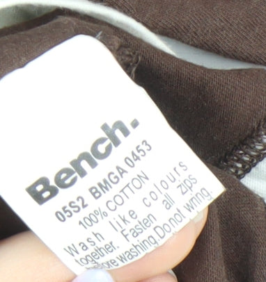 Bench Men's XL Brown Graphic Print Polo Shirt