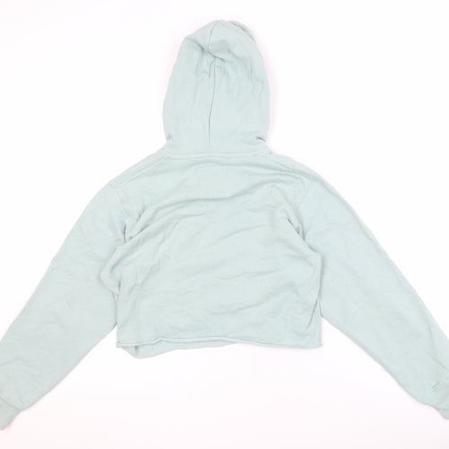Hollister Women's Green Pullover Hoodie in 2XS