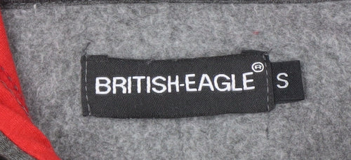 British-Eagle Men's Grey Full Zip Hoodie S