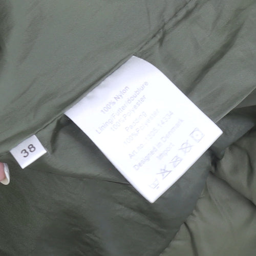 ETAGE Women's Green Mid-Length Puffer Jacket Size 10