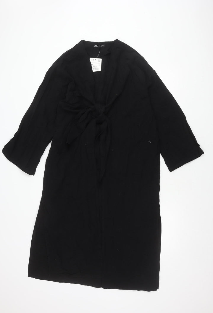 Zara Black 3/4 Sleeve Dress for Women S-M