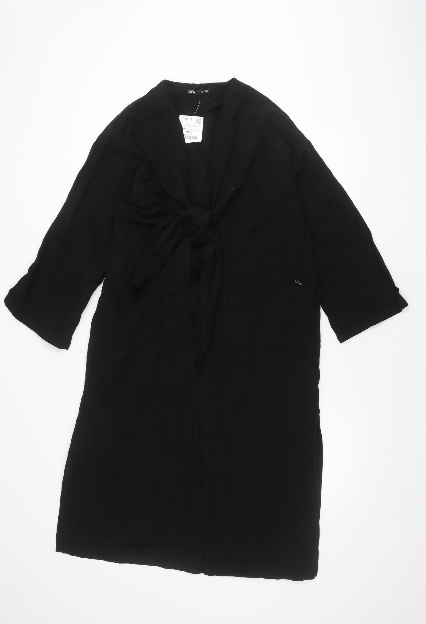 Zara Black 3/4 Sleeve Dress for Women S-M