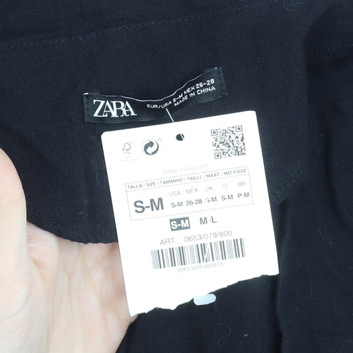 Zara Black 3/4 Sleeve Dress for Women S-M
