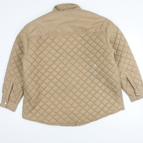 Quiz Women's Beige Quilted Jacket L Casual