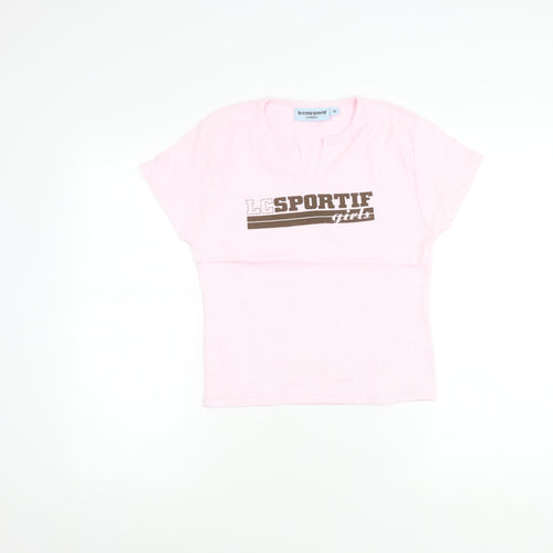 Le Coq Sportif Women's Pink T-Shirt Size 12 Casual Wear