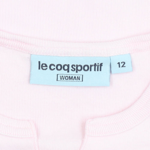 Le Coq Sportif Women's Pink T-Shirt Size 12 Casual Wear
