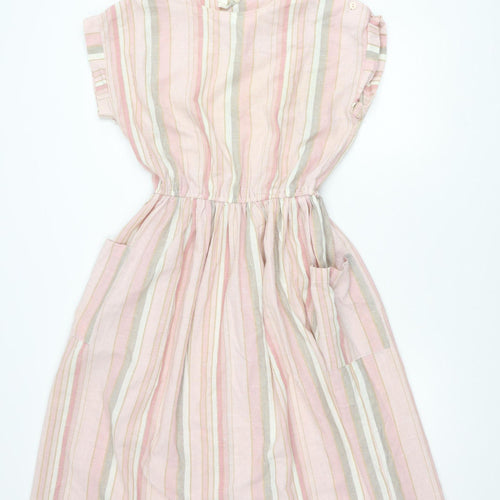 Richards Shops Women's Pink Striped Dress Size 14