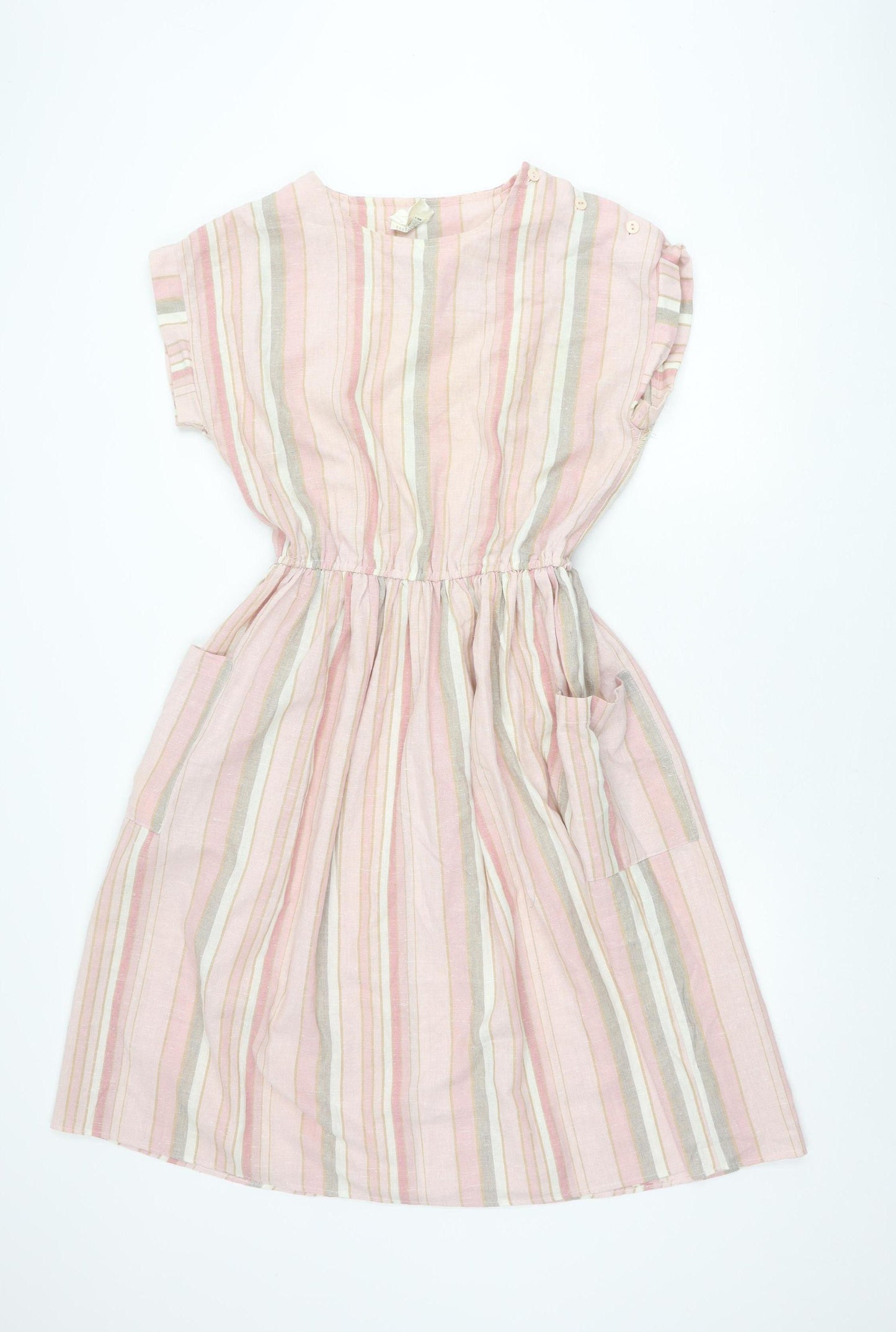 Richards Shops Women's Pink Striped Dress Size 14