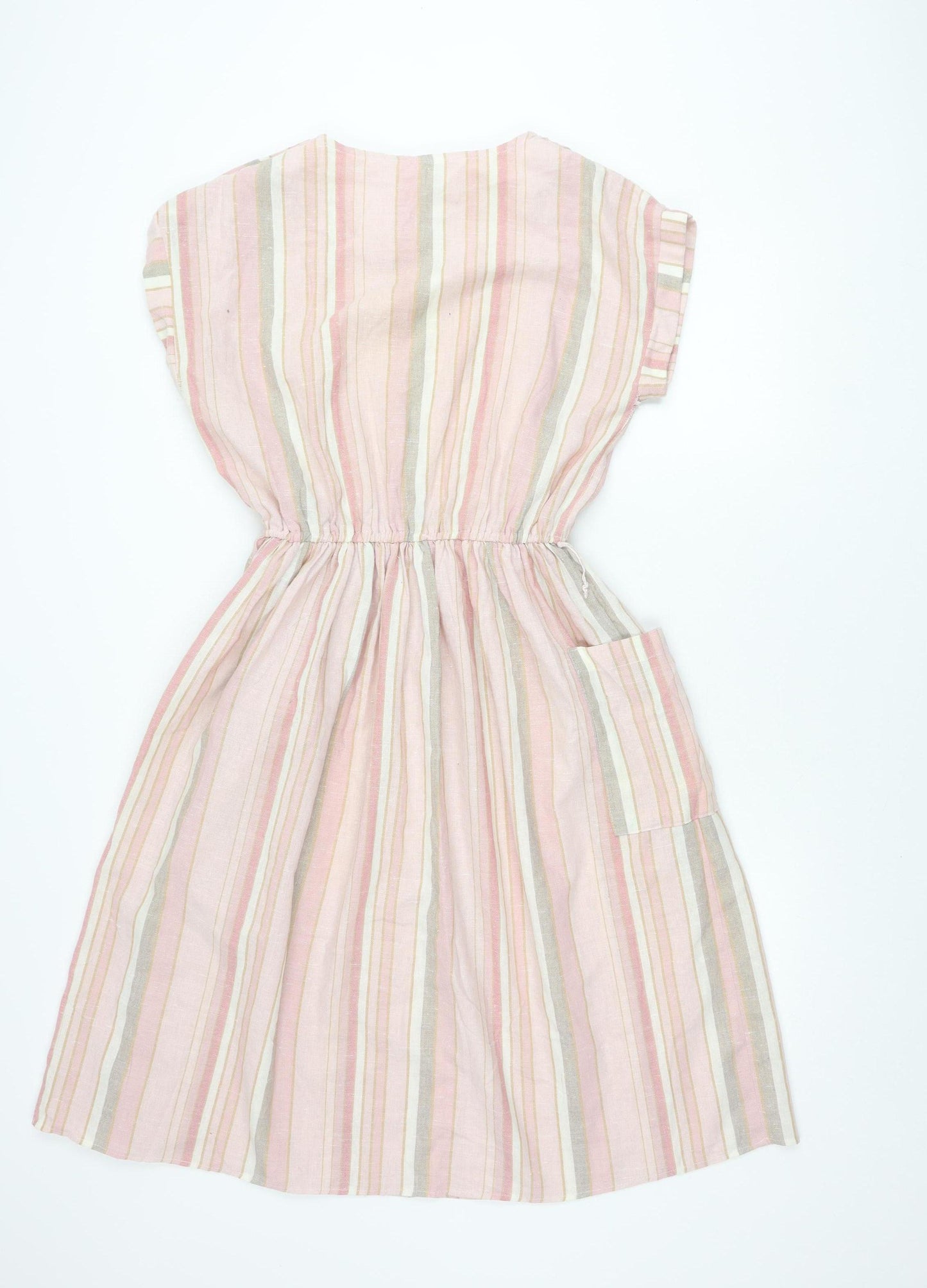 Richards Shops Women's Pink Striped Dress Size 14