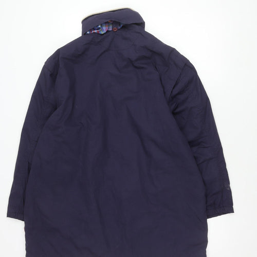 Havana Unisex Blue Jacket M Plaid Polyester Cotton Casual