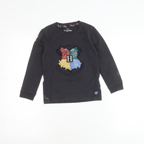 Marks & Spencer Boys Black Harry Potter Long Sleeve T-Shirt 5-6 Years