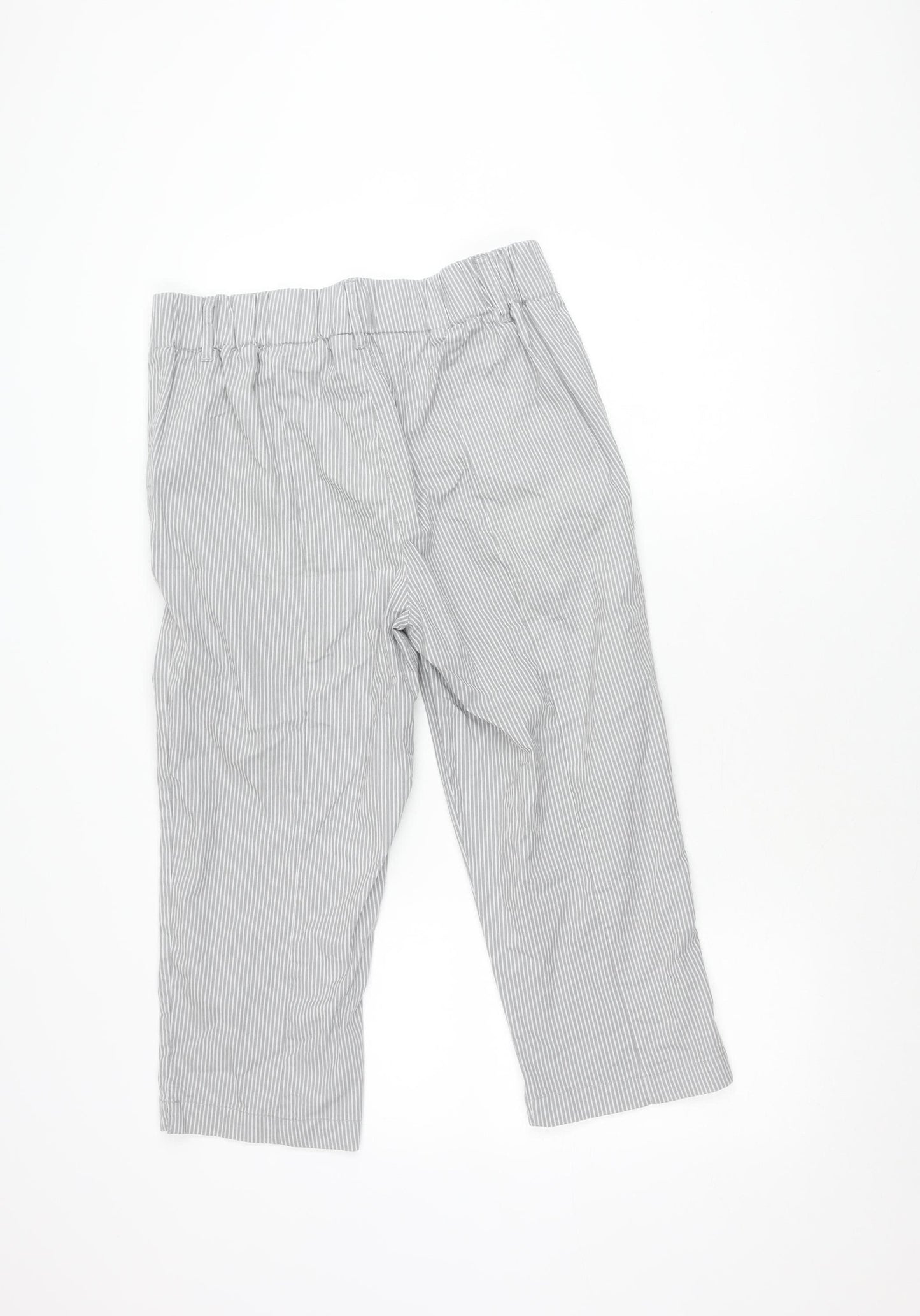 Cotton Traders Women’s Grey Striped Trousers Size 10