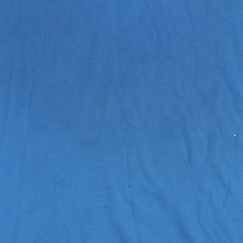 Slazenger Men's Blue Cotton Polo Shirt - Medium