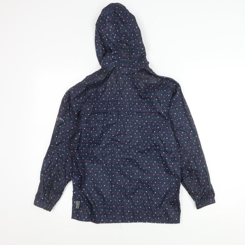 Trespass Girls' Blue Polka Dot Rain Coat 9 Years