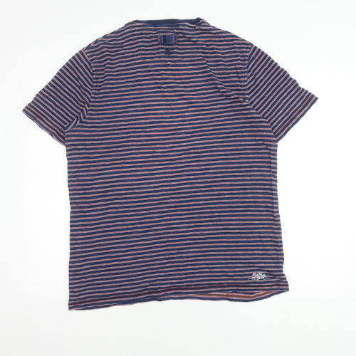 FatFace Blue Striped Men's T-Shirt - L