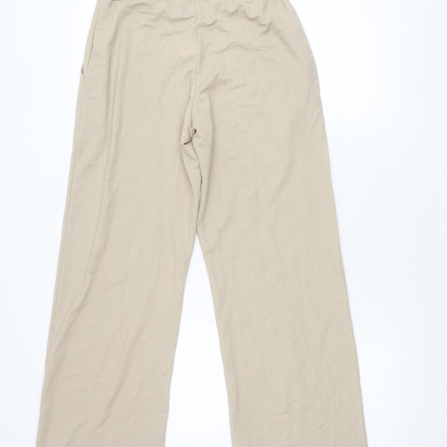 Peruzzi Women's Beige Wide-Leg Trousers Size 8