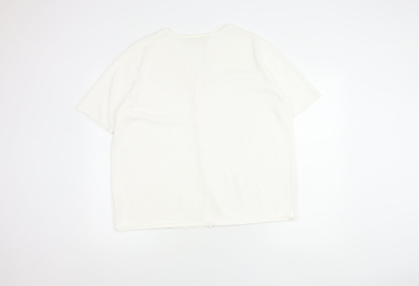 Ann Harvey Women's White Button-Up Top Size 20