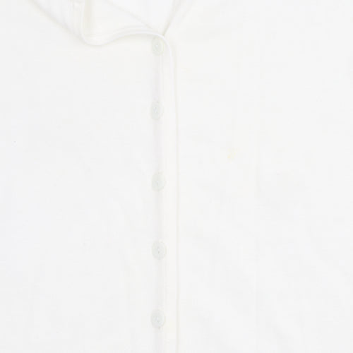 Ann Harvey Women's White Button-Up Top Size 20