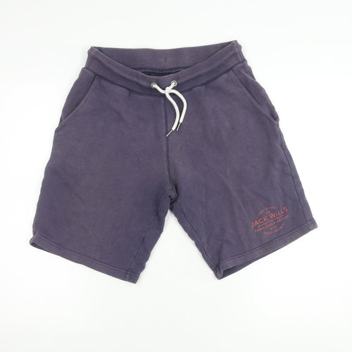 Jack Wills Men's XS Purple Sweat Shorts
