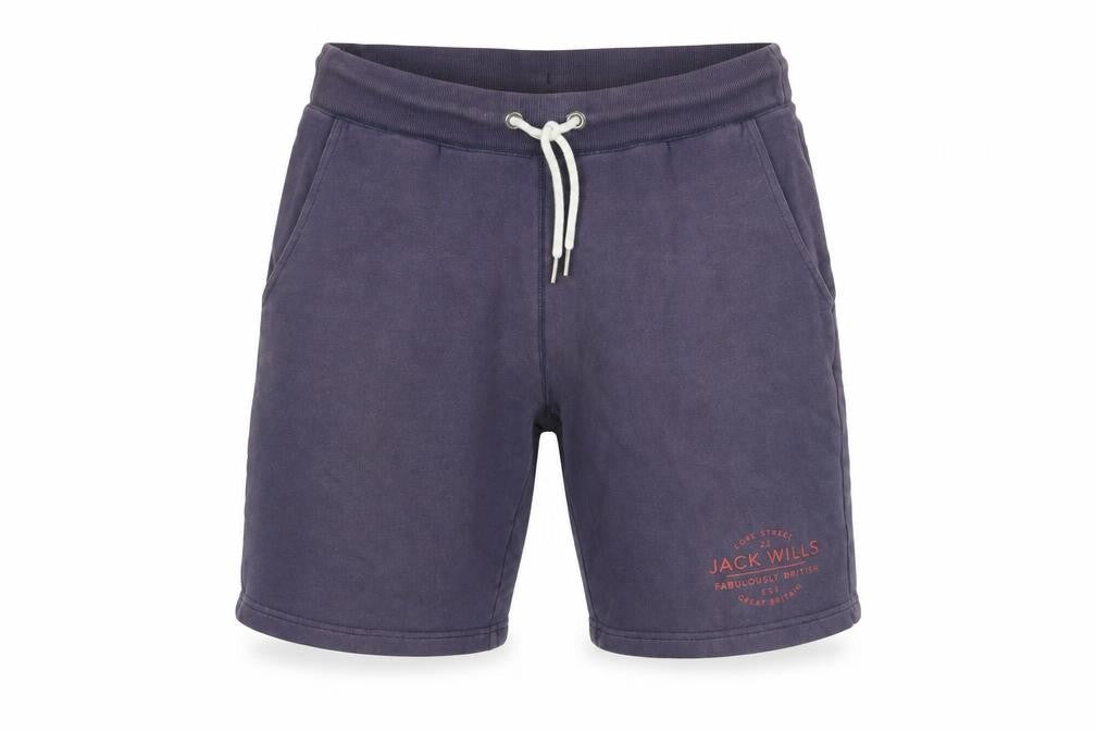 Front view of Jack Wills Men's XS Purple Sweat Shorts