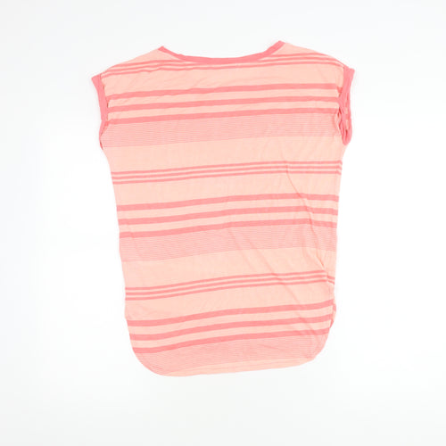 Oasis Women's Pink Striped Sleeveless Top XS